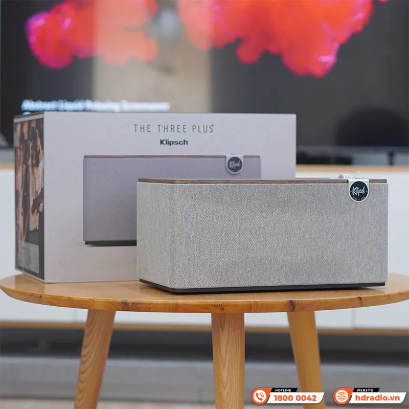 Ảnh minh họa Loa Klipsch The Three Plus, Công Suất 120W, Bluetooth 5.3, Phono/Line, RCA, Optical, Klipsch Connect 2