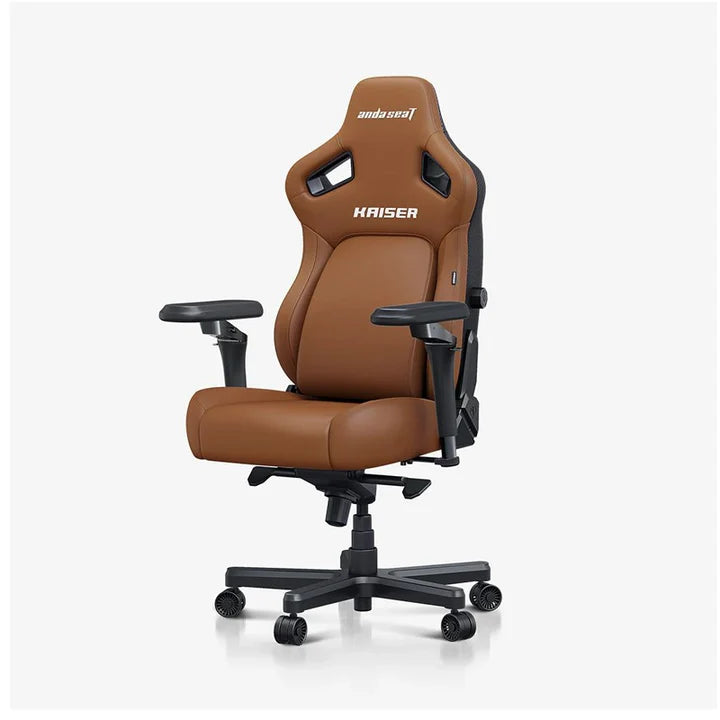 AndaSeat Kaiser 4 L Ghế gaming công thái học – Tay vịn 6D, Gối đầu từ tính, Da PVC cao cấp - Bentley Brown