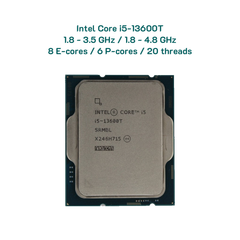  CPU Intel Core i5-13600T / 8 E-cores / 6 P-cores / 20 threads 