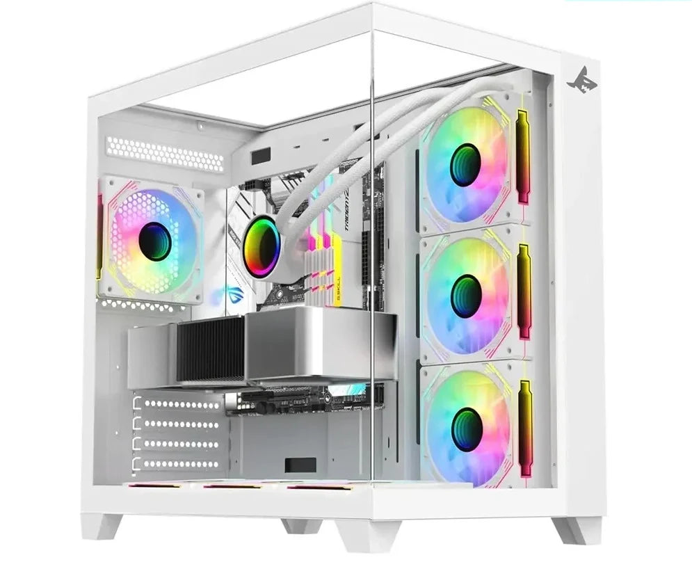 Ảnh minh họa Máy tính chơi game tùy chỉnh Intel Core i5-14400F, RTX 5060 8GB, 16GB DDR4 ,1TB NVMe, Windows 11 Pro - White 1