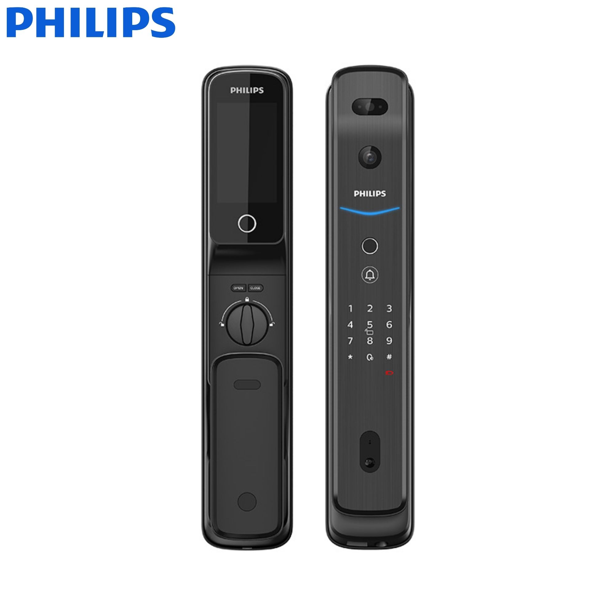 Ảnh minh họa Khóa cửa nhận diện khuôn mặt Philips DDL709 Face ID – Tích hợp chuông hình 1