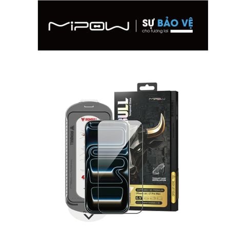 Miếng dán kính cường lực Sapphire iPhone 18 Pro Max Mipow IRONBULL