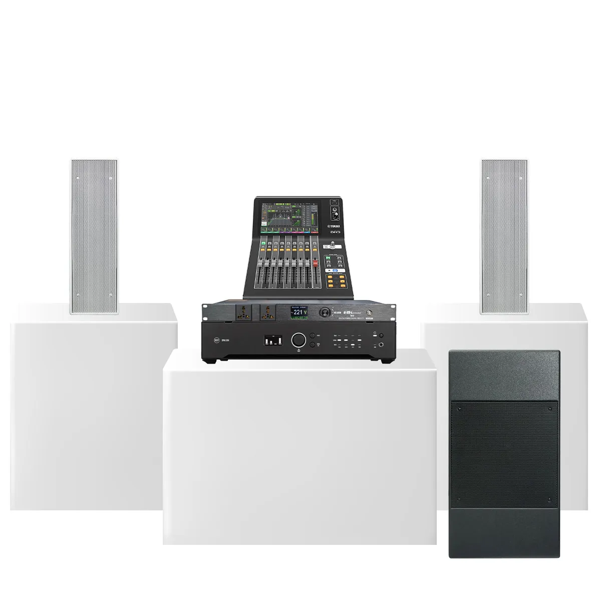 Ảnh minh họa Dàn karaoke treo tường dBTechnologies biệt thự, nhà vườn cao cấp 01 (IS25T WP White, IS12S WP,...) 2