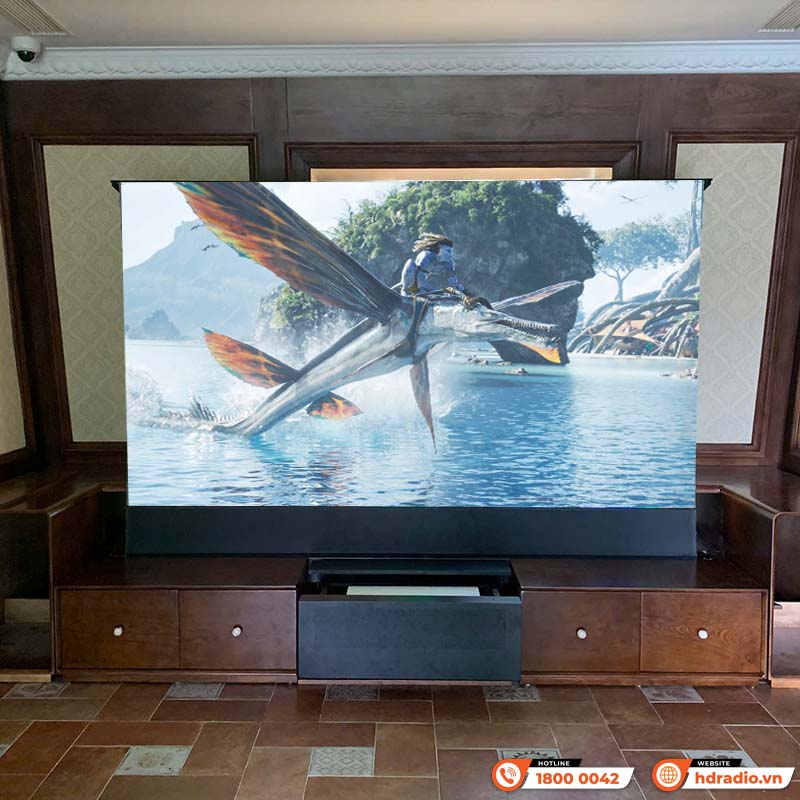 Ảnh minh họa Màn Chiếu Quang Học Để Sàn Vividstorm VSDSTUST110H (110 inch, 16:9) Dùng Cho Máy Chiếu Gần 2