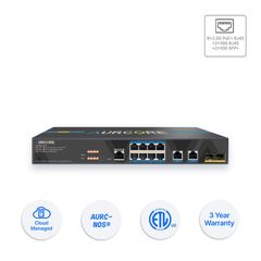  Thiết bị Switch doanh nghiệp Aurcore AES4101P 8 x 2.5GE 