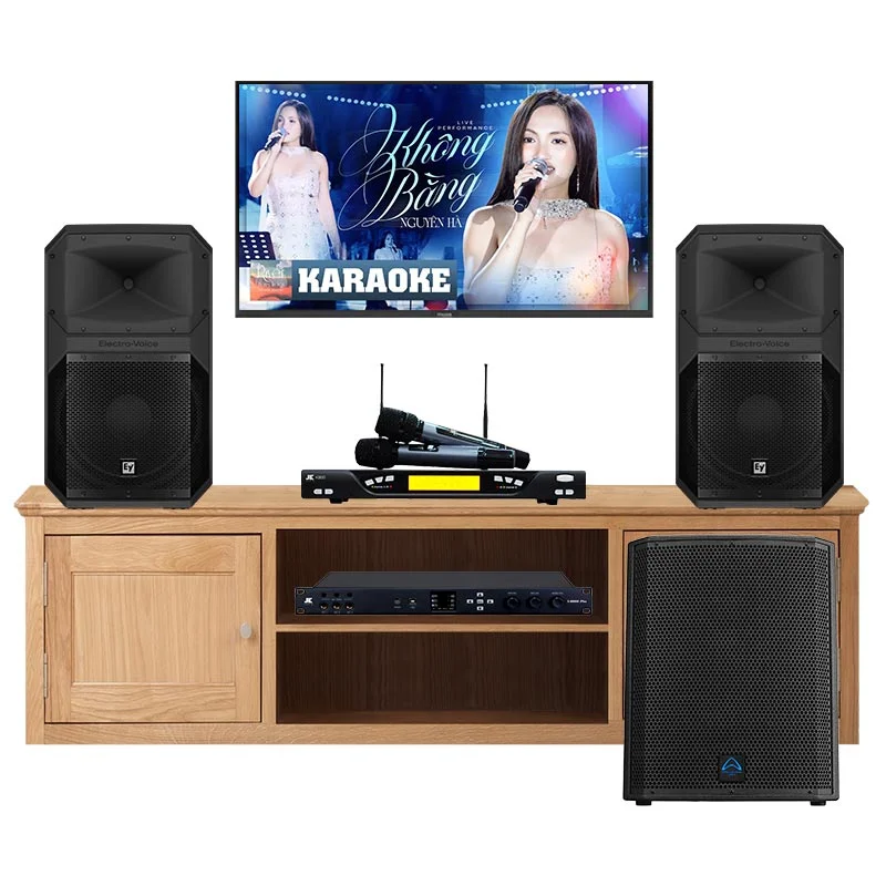 Dàn karaoke gia đình KGD113 (Electro voice Eviva 15P, JKaudio K800, X6000 Plus, Wharfedale T-Sub AX18)