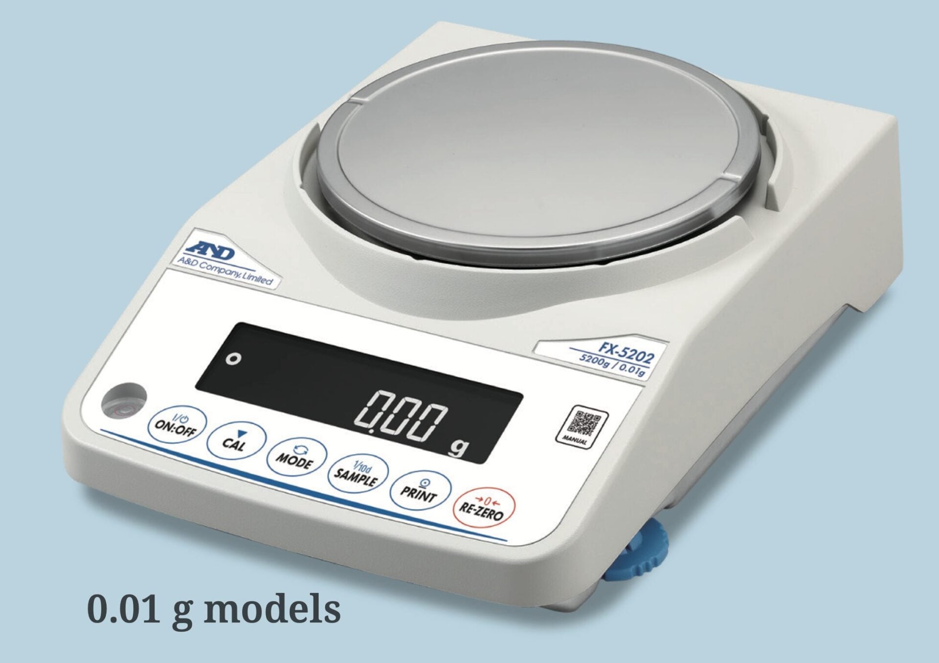 Ảnh minh họa AND FX-1202 (FX/FZ Fortis Series) cân điện tử công nghiệp 1220 g x 0.01 g 1