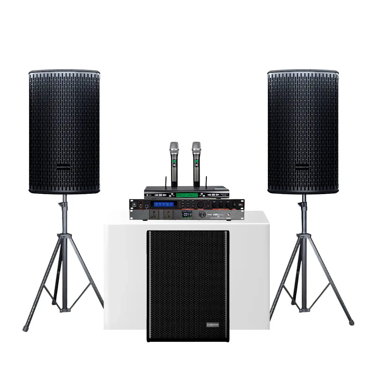 Ảnh minh họa Dàn karaoke gia đình Audiocenter Active 02 (Audiocenter GT512A, T115S-DSP, JBL VX9,…) 2