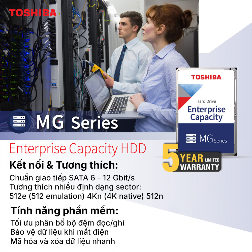 Ảnh minh họa Ổ Cứng HDD Toshiba Enterprise MG 3.5Inch Chuẩn SATA-III / SAS 3.5″ Chính Hãng 3