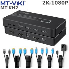  Bộ Chuyển Mạch KVM MT‑VIKI MT‑KH2 2K 1080P Dùng Chung 2 Máy 