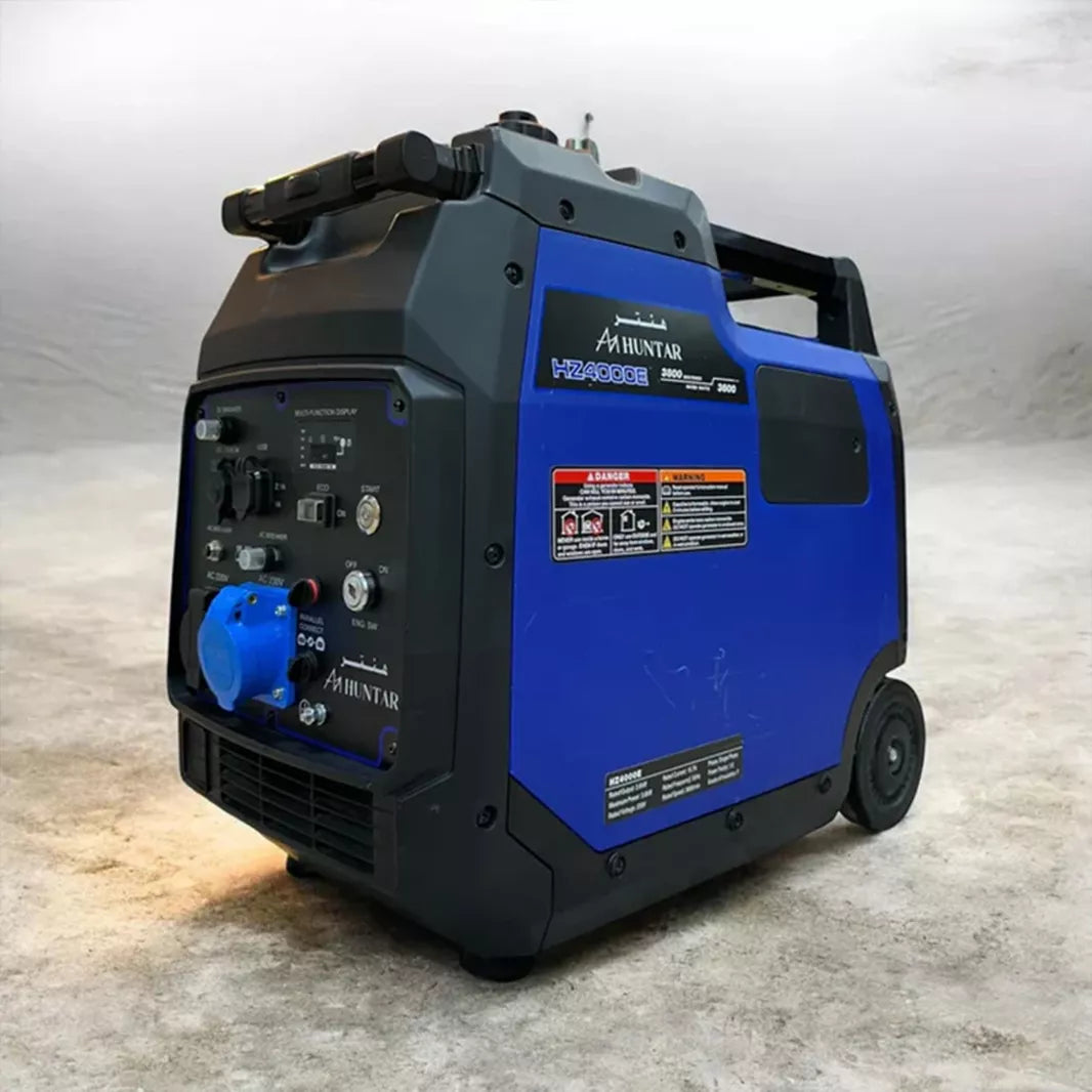 Máy phát điện biến tần di động độ ồn thấp Huntar HZ4000E – Bộ nguồn dự phòng cho gia đình và hoạt động ngoài trời