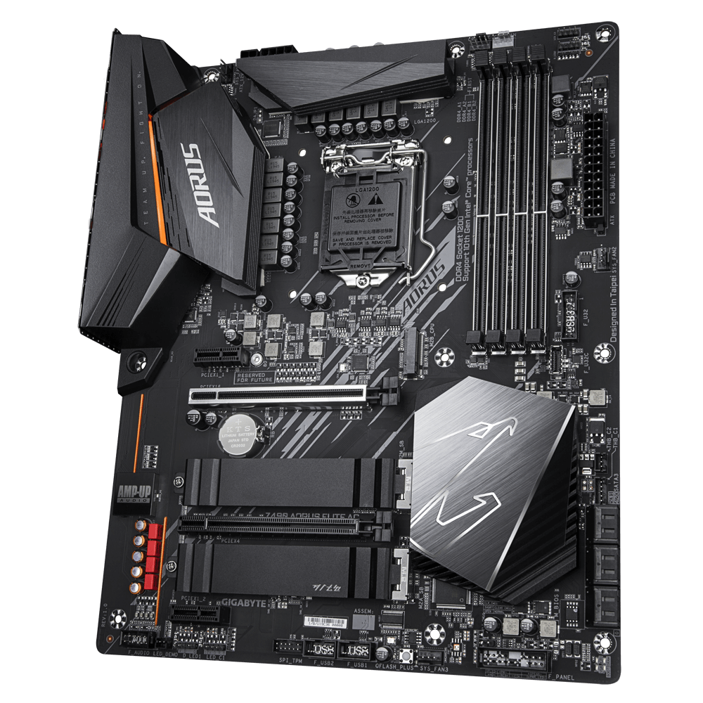 Ảnh minh họa Mainboard Gigabyte Z490 AORUS ELITE (Chipset Intel Z490/ Socket 1200/ 4 x DDR4 DIMM/ Max 128Gb/ VGA Onboard/ Form ATX) 2