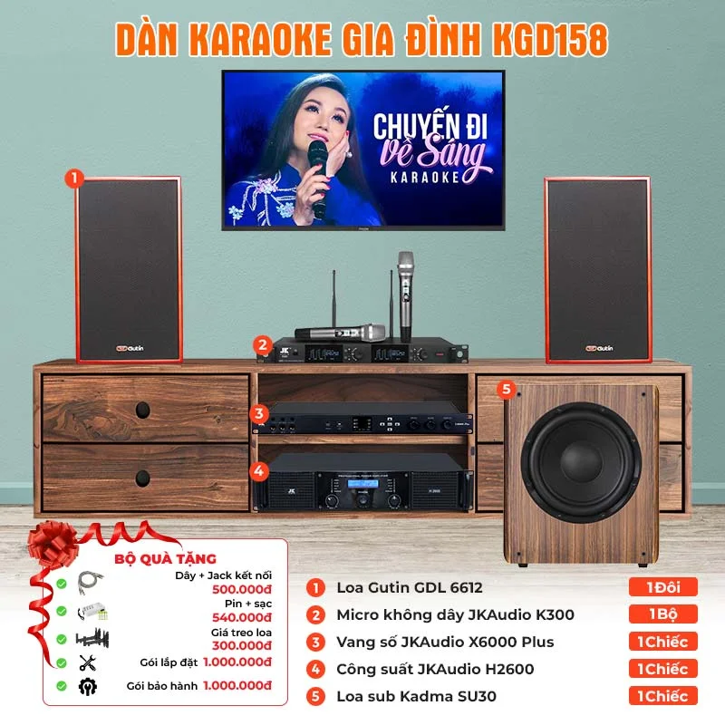 Ảnh minh họa Dàn karaoke PreSonus KGD158 (PreSonus AIR XD15, JKaudio X6000 Plus, B5 Pro) 2