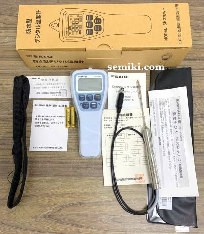 SATO Keiryoki SK-270WP nhiệt kế điện tử chống nước kèm đầu dò