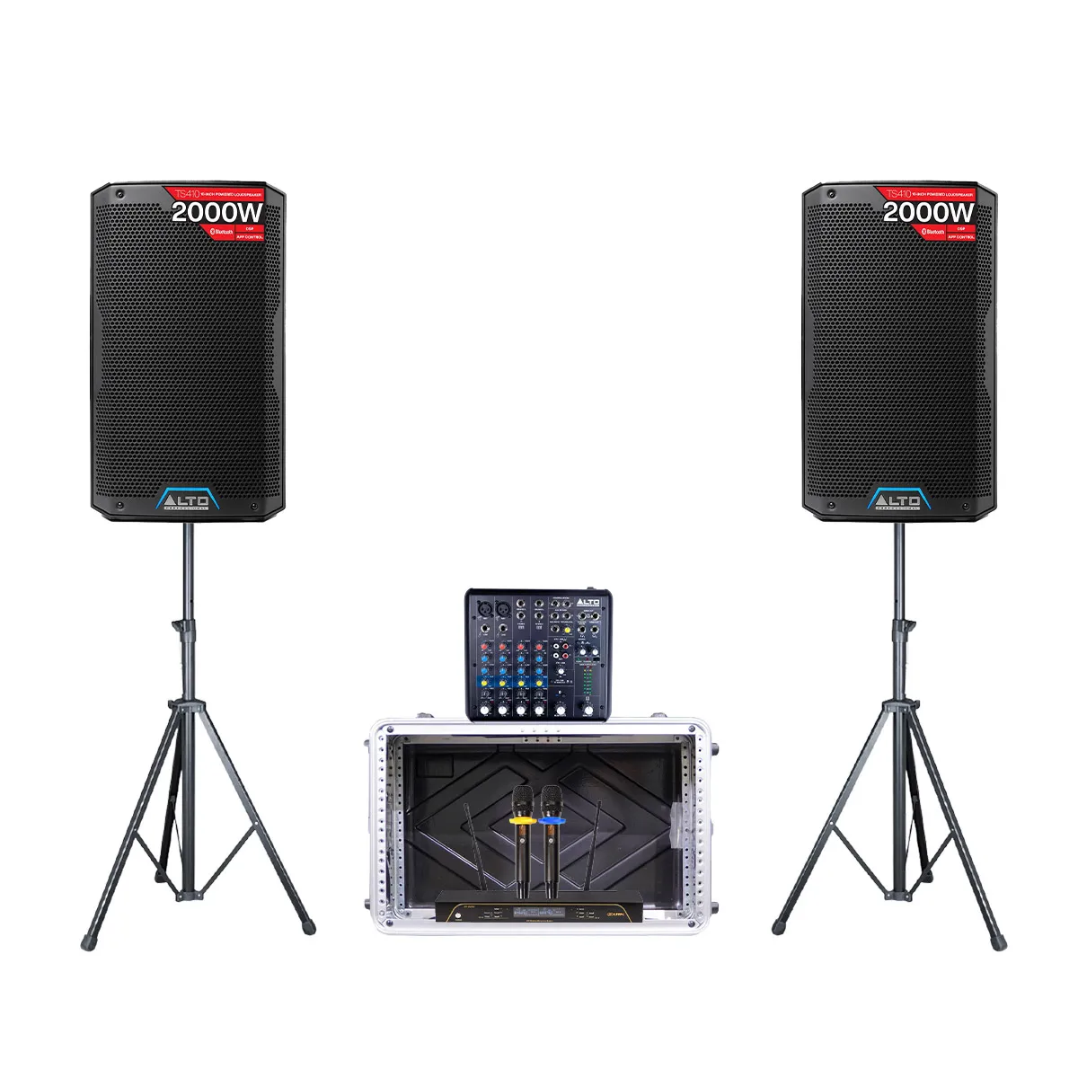 Ảnh minh họa Dàn karaoke - Sân khấu mini Alto 22 (Alto TS410, Alto TRUEMIX600 , BIK BJ-U200, Tủ ABS 6UM) 1