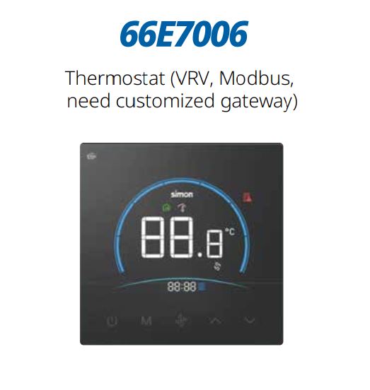 Ảnh minh họa Module bộ điều khiển điều hòa trung tâm cho hệ VRV, Modbus Gateway Simon M7 66E7006 2