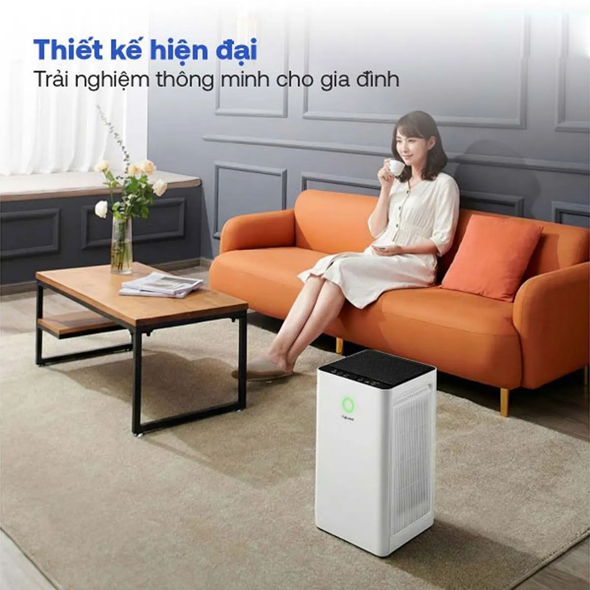 Ảnh minh họa Máy lọc không khí thông minh FujiHome AP5PRO có kết nối điều khiển qua Wifi 2