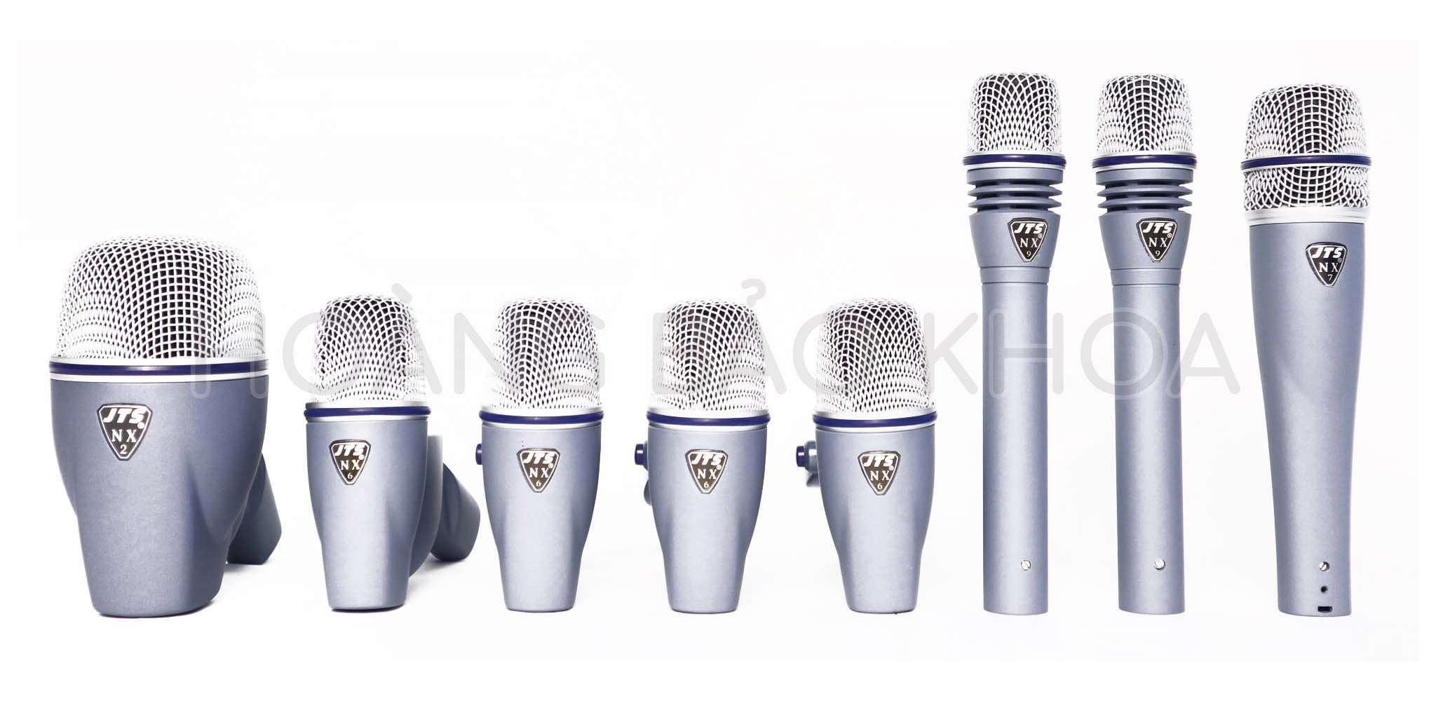 Microphone KIT 1 chiếc NX-2, 4 chiếc NX-6 và 3 micro không dây cầm tay JTS NXB-8M