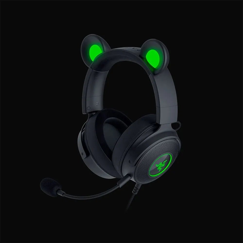 Ảnh minh họa Tai nghe chơi game RGB có dây Razer Kraken Kitty V2 Pro – TriForce 50mm, âm thanh vòm 7.1, tai thay đổi (Đen) 2