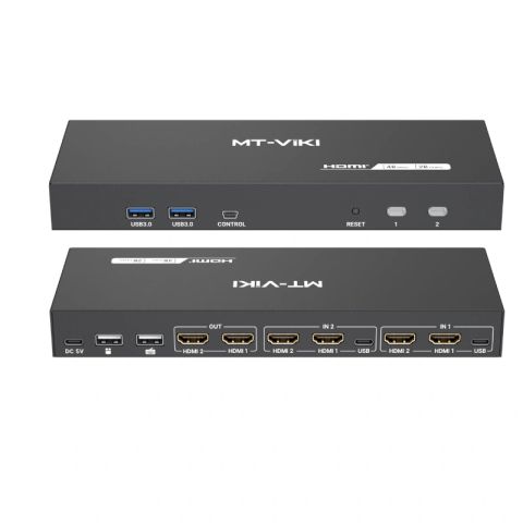 Bộ Chia KVM HDMI 4K Dual 2×2 MT‑KH22S