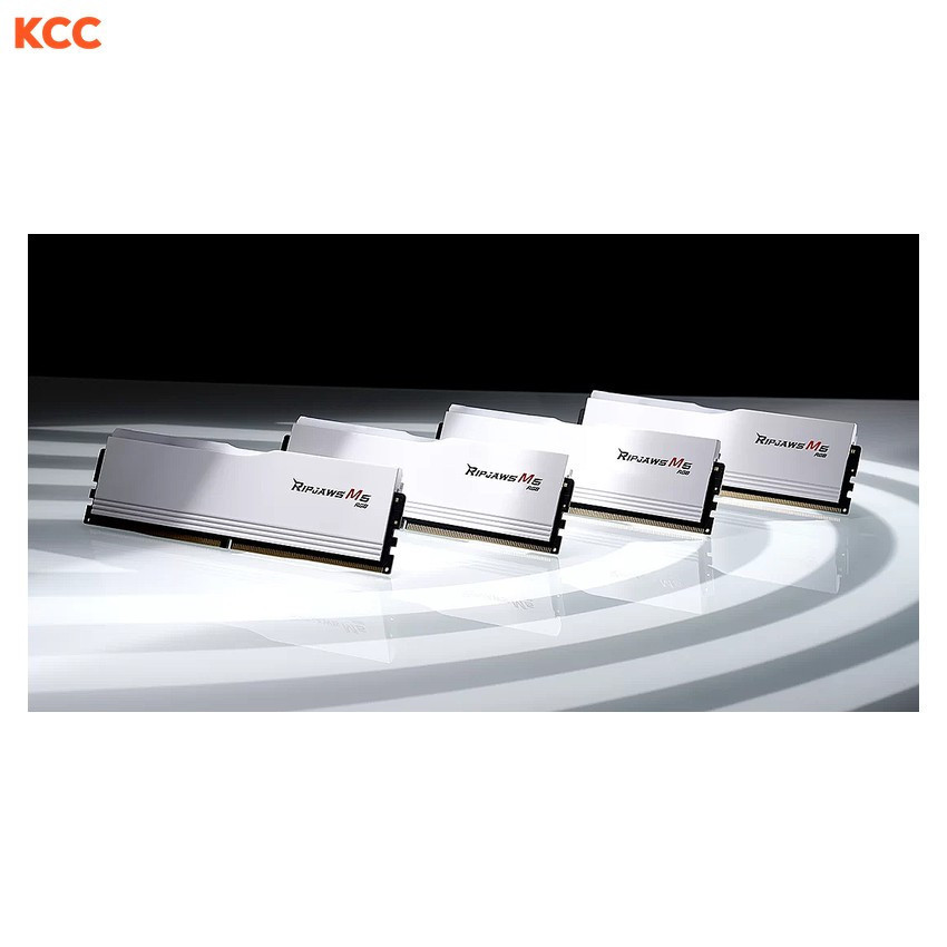 Ảnh minh họa Ram Desktop Gskill Ripjaws M5 RGB 32GB (16GBx2) CL36 DDR5 6000Mhz White (F5-6000J3636F16GX2-RM5RW) 1