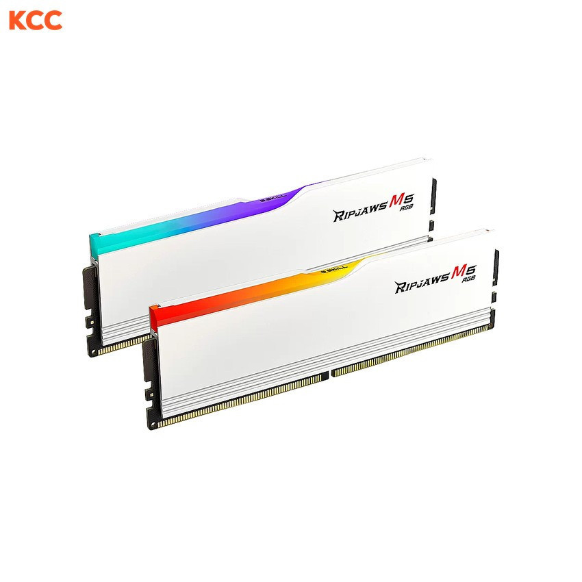 Ảnh minh họa Ram Desktop Gskill Ripjaws M5 RGB 32GB (16GBx2) CL36 DDR5 6000Mhz White (F5-6000J3636F16GX2-RM5RW) 2