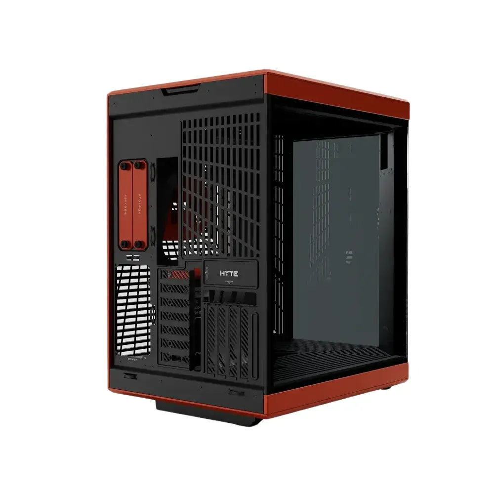 Ảnh minh họa Vỏ máy chơi game ATX Mid-Tower hai khoang tích hợp màn hình cảm ứng IPS 14.5-Inch HYTE Y70 Touch Infinite - Black Cherry 2