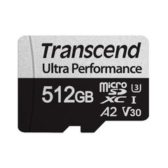  Thẻ nhớ Transcend 512GB microSD w/ adapter UHS-I U3 C10 V30 A2 Ultra 