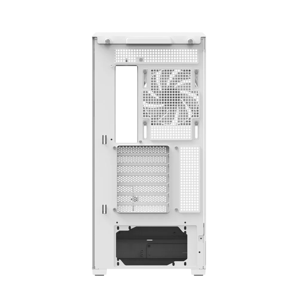 Ảnh minh họa Vỏ case Gaming Mid-Tower Aerocool P500B Digi v1 với màn hình LED kỹ thuật số - Trắng 3