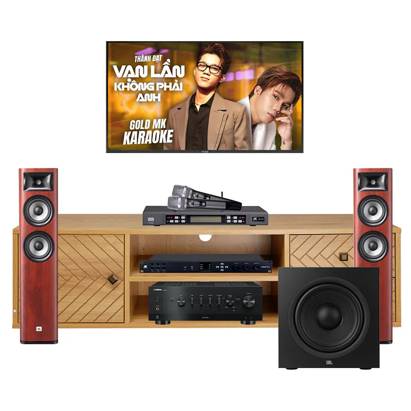 Dàn Nghe Nhạc, Hát Karaoke Yamaha NH133 (Yamaha R-N800A, JBL Studio 680, JKaudio X6000 Plus, JKaudio B5 Pro, JBL Stage 220P)