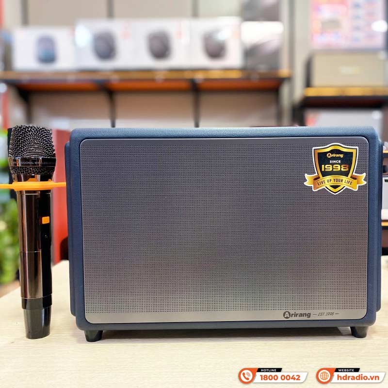 Ảnh minh họa Loa Arirang Classic 1 New 2026 (DSP Mới) Bass 16.5cm, Công Suất 150W, Bluetooth, Kèm 2 Tay Mic 3