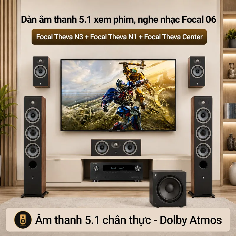 Ảnh minh họa Dàn âm thanh 5.1 xem phim, nghe nhạc Focal 06 (Focal Theva N3, Focal Theva N1, Focal Theva Center,...) 1
