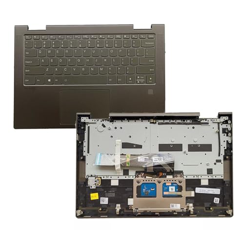 Ảnh minh họa Thay Vỏ Laptop Lenovo Yoga 7-14ITL5 82BH 7 14ITL5 7-14 Laptop Upper Case Palmrest Backlit Keyboard Touchpad Assembly Part 5CB1A08879 AM1RW000110 (Dark Moss) New Replacement for Zin 1