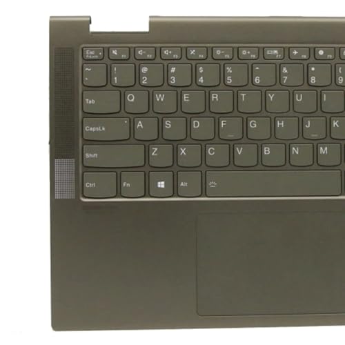 Ảnh minh họa Thay Vỏ Laptop Lenovo Yoga 7-14ITL5 82BH 7 14ITL5 7-14 Laptop Upper Case Palmrest Backlit Keyboard Touchpad Assembly Part 5CB1A08879 AM1RW000110 (Dark Moss) New Replacement for Zin 3