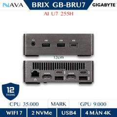  Mini PC GIGABYTE BRIX GB-BRU7-255H 6BXARH7SWMR Ultra 7 255H Intel ARC 