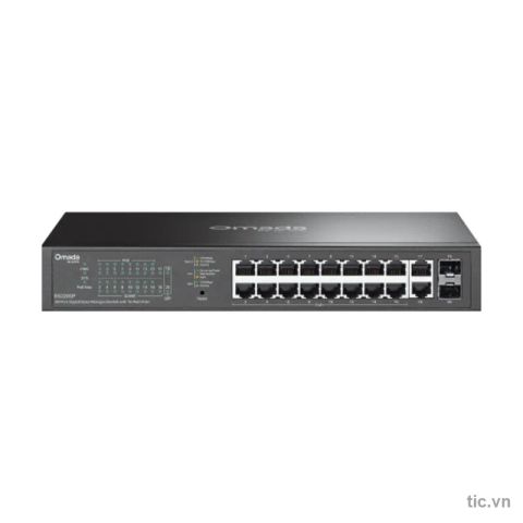Switch PoE Omada 20 cổng Gigabit TP-Link ES220GP 16 cổng PoE+ 150W