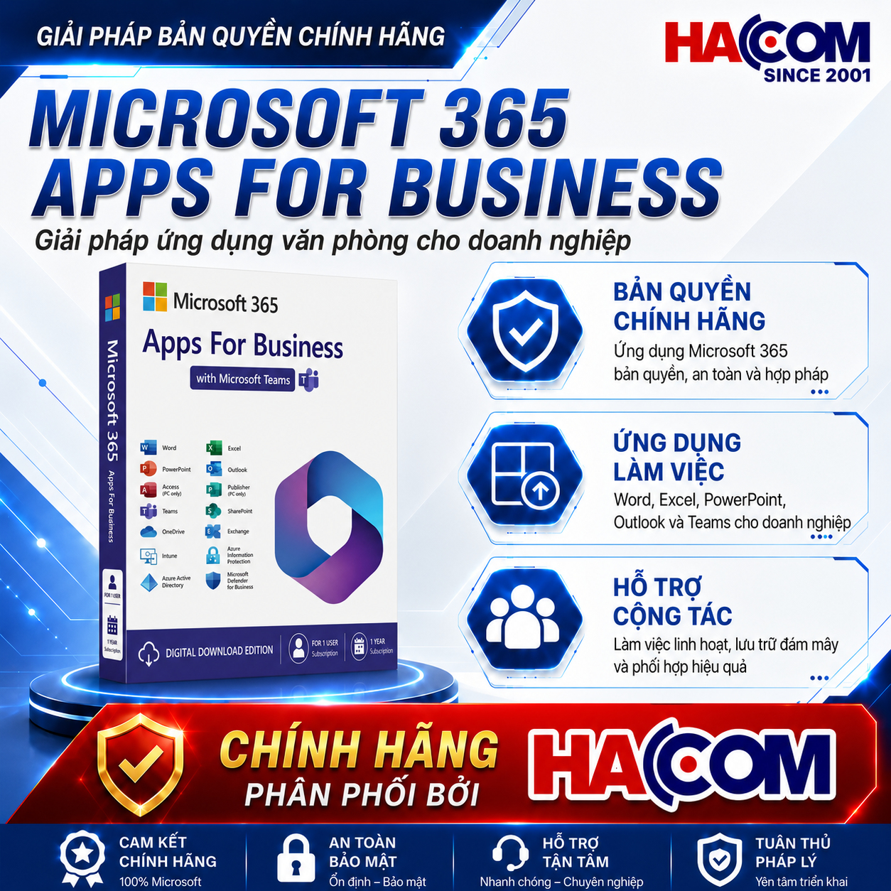 Phần Mềm Microsoft 365 Business Premium (No Teams) + Microsoft 365 Copilot Business (1 người dùng / 12 tháng)