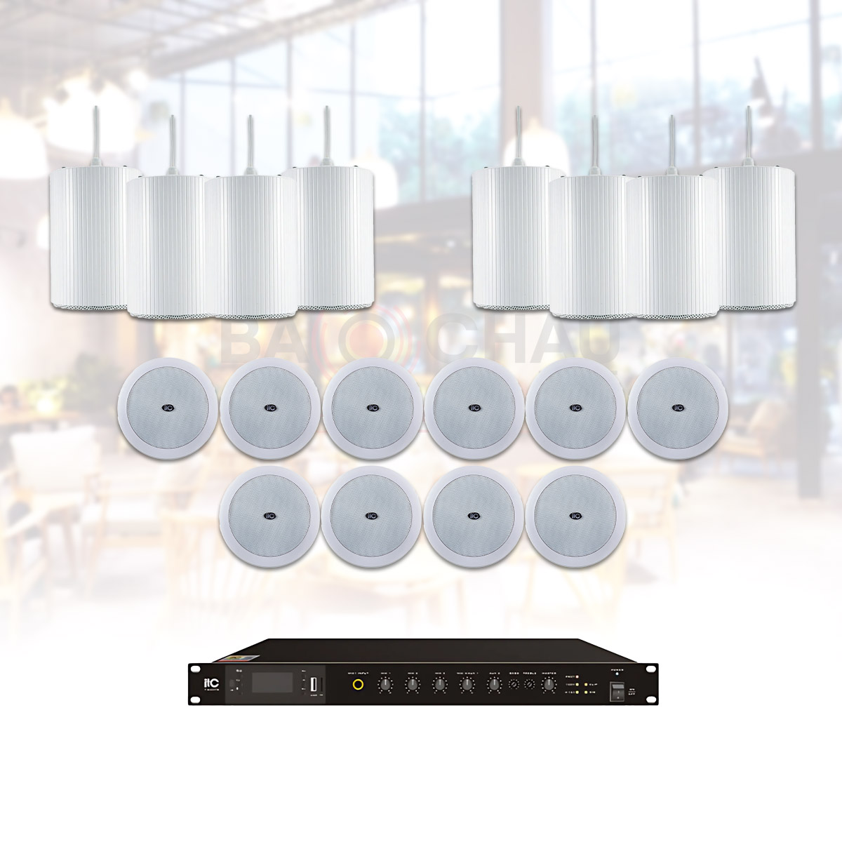 Hệ Thống Âm Thanh Nhạc Nền Quán Cafe, Nhà Hàng, Shop, Spa ITC 10 (ITC T-200B, ITC T-206B, ITC T-240DTB)