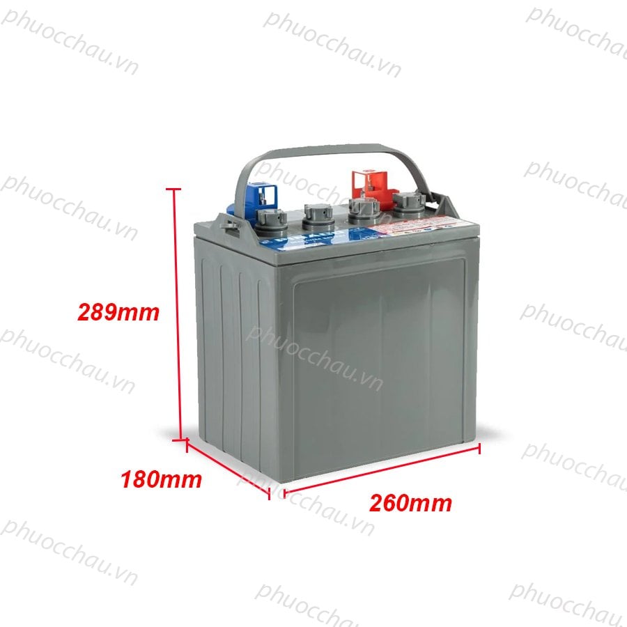 Ảnh minh họa Ắc Quy Xe Điện PINACO PL 8-190 8V-190Ah, acquy dùng cho xe golf, xe điện 2