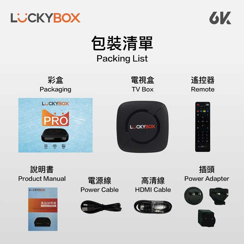Ảnh minh họa LUCKYBOX Ram 2GB - Rom 32GB Android 10 - Thiết bị giải mã truyền hình nước ngoài 1