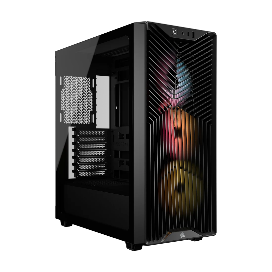Thùng máy Corsair 3200D RS ARGB Mid-Tower (Sẵn 3 Fan ARGB) (CC-9011344-WW) | ATX, Kính cường lực, Đen