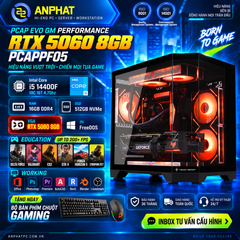  PC GAMING PCAP EVO GM PERFORMANCE RTX 5060 8GB / Intel Core i5 14400F 