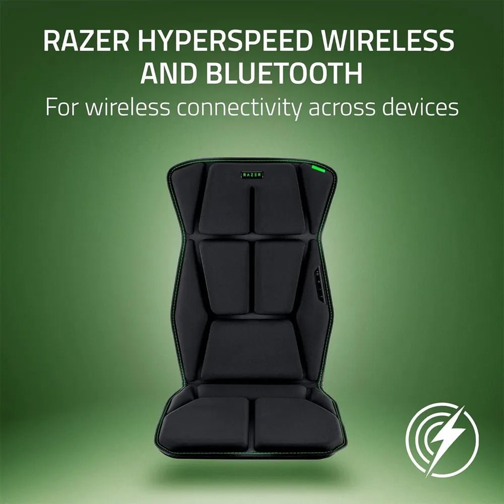 Ảnh minh họa Razer Freyja HD Haptic Gaming Chair Cushion – Sensa Haptics Immersive Seat Pad with HyperSpeed Wireless & Bluetooth 3