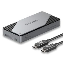  Vention USB 4.0 M.2 NVMe SSD Enclosure Gray Aluminum Alloy Type 