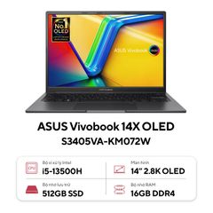  Laptop Aivobook 14X OLED S3405VA-KM072W SUS V (Core i5-13500H/16GB) 