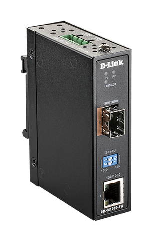 D-Link DIS-M100G-SW – Bộ chuyển đổi quang công nghiệp Gigabit