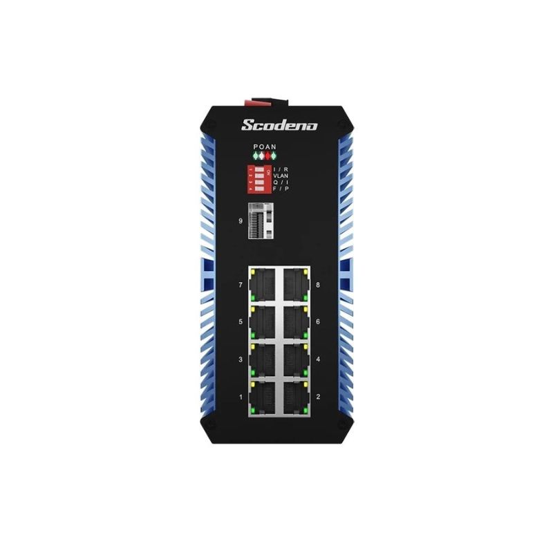 Scodeno SIS65-1GX8GT-X Switch Công Nghiệp 9 Cổng 1*1000 Base-X, 8*10/100/1000 Base-T None PoE