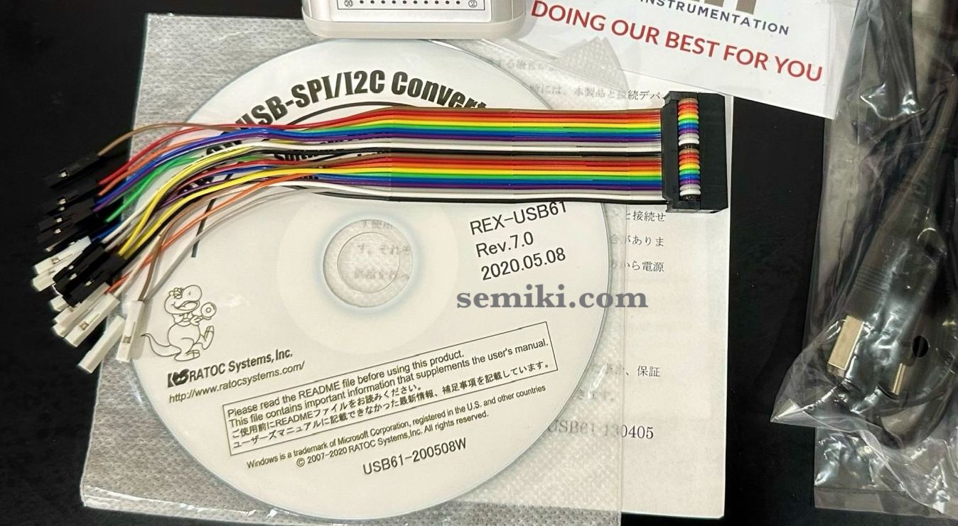 Ảnh minh họa RATOC Systems Bus Analyzer REX-USB62 thiết bị phân tích giao thức SPI/I2C 2