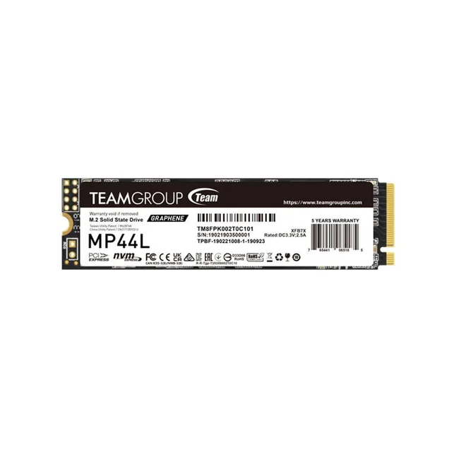 Ổ Cứng SSD TeamGroup MP44L 500GB – M.2 2280 PCIe Gen4 x4 (Đọc 5000MB/s – Ghi 2500MB/s)