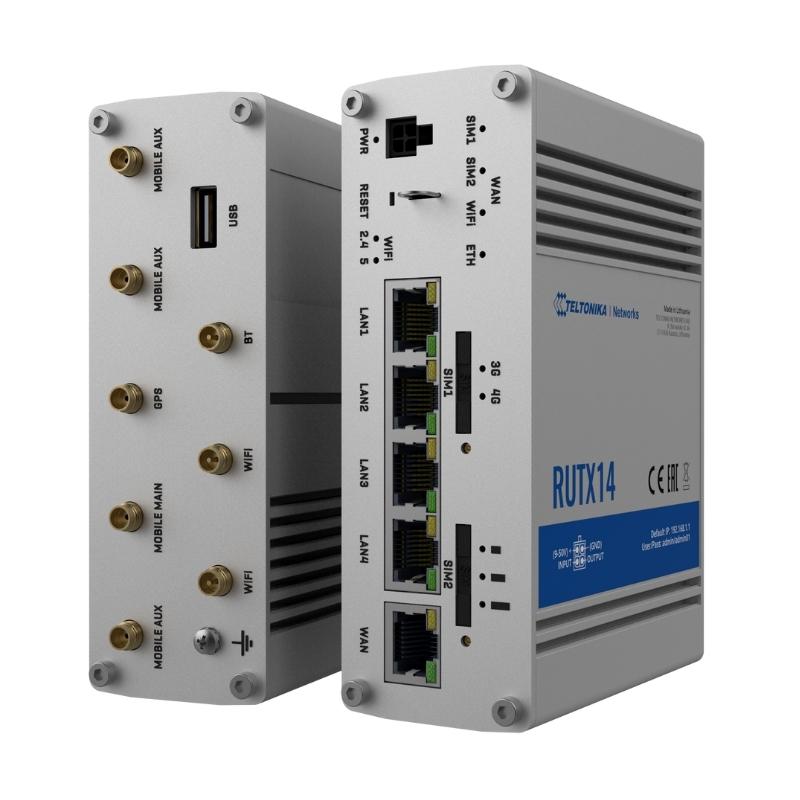 Ảnh minh họa Router 3G/4G công nghiệp Teltonika RUTX14, Dual SIM 4G LTE CAT12, wifi 5 chuẩn 802.11ac Wave-2 3